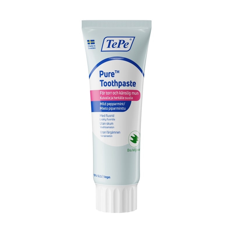 TePe Pure Toothpaste Mild Pepparmint 75 ml