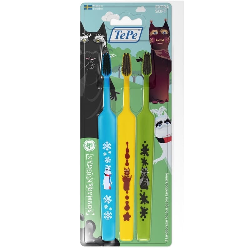 TePe Kids Sommarskuggan Extra Soft Tandborste 3 st