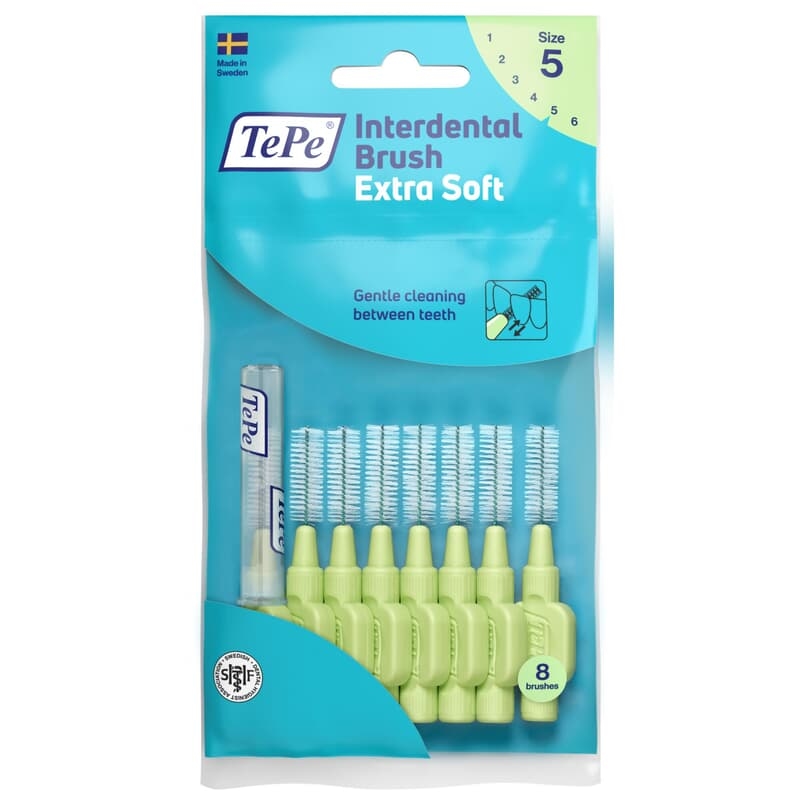 TePe Mellanrumsborste Extra Soft 0,8 mm Grön 8 st