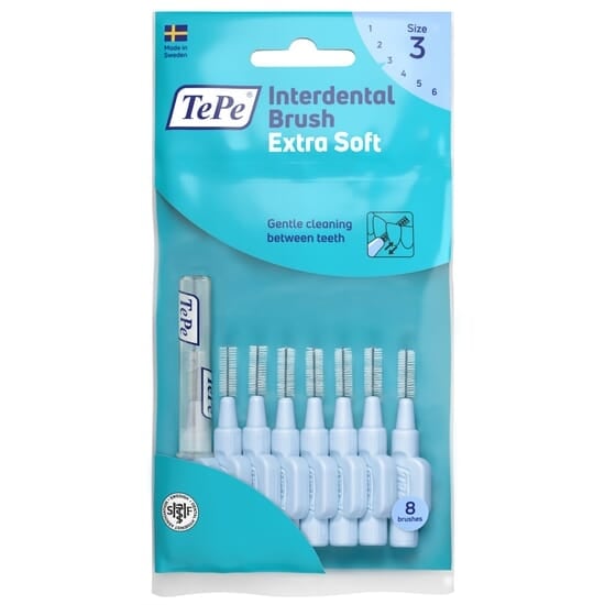 TePe Mellanrumsborste Extra Soft 0,6 mm Blå 8 st