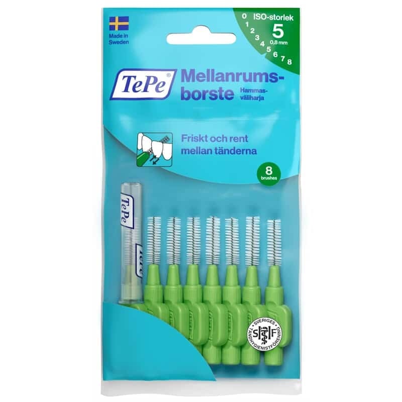 TePe Mellanrumsborste Original 0,8 mm Grön 8 st