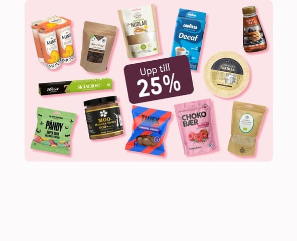 Upp till 30% på Mat & Dryck