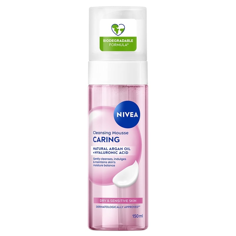 NIVEA Ansiktsrengöring Caring Cleansing Mousse 150 ml