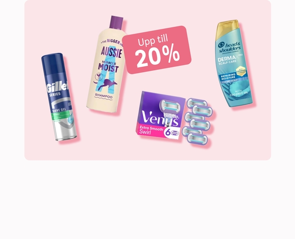 Upp till 20% på utvalt inom Hår & Hud