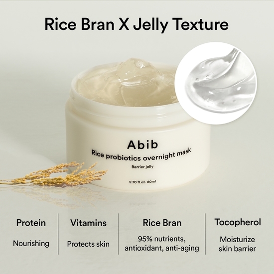 Abib Rice Probiotics Overnight Mask Barrier Jelly 80 ml