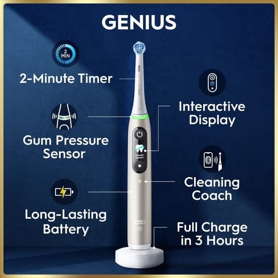 Oral-B iO9 Eltandborste Eclipse Gold med tillbehör