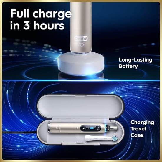 Oral-B iO9 Eltandborste Eclipse Gold med tillbehör