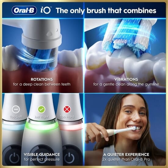 Oral-B iO9 Eltandborste Eclipse Gold med tillbehör