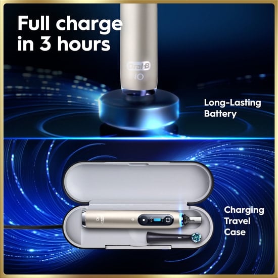 Oral-B iO9 Eltandborste Lunar Gold med tillbehör