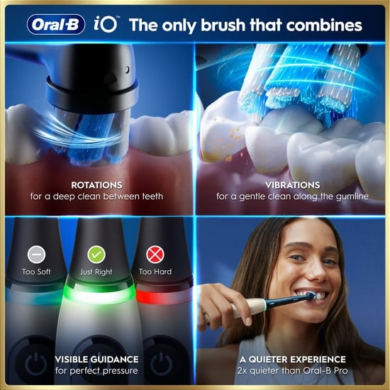 Oral-B iO9 Eltandborste Lunar Gold med tillbehör
