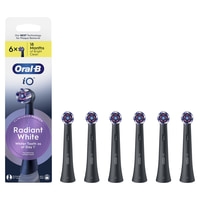 Oral-B iO Radiant White Tandborsthuvuden Svart 6 st