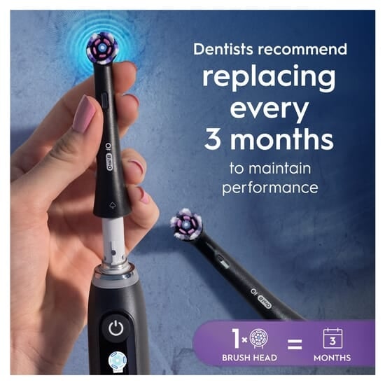 Oral-B iO Radiant White Tandborsthuvuden Svart 6 st