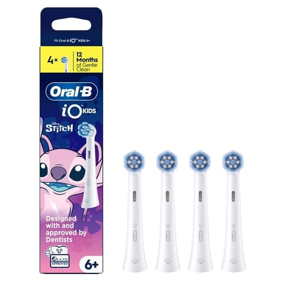 Oral-B iO Kids 6+ Disney Angel Lilo & Stitch Tandborsthuvuden 4 st