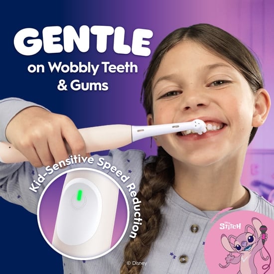 Oral-B iO Kids Eltandborste Disney Angel Lilo & Stitch med 1 Tandborsthuvud + 1 Resefodral