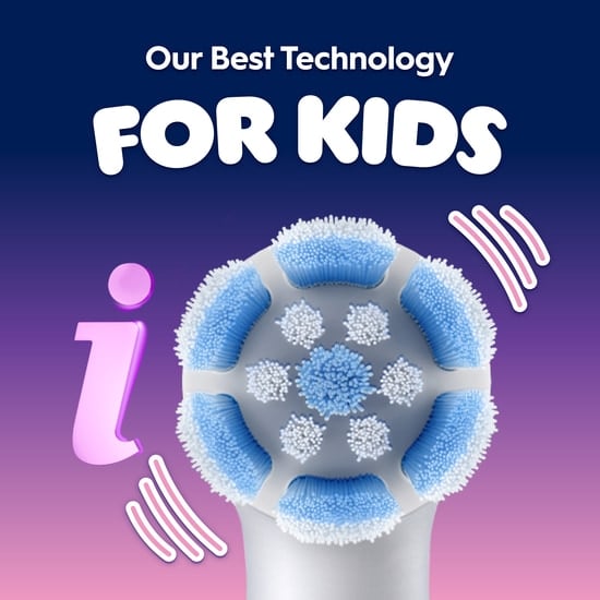 Oral-B iO Kids Eltandborste Disney Angel Lilo & Stitch med 1 Tandborsthuvud + 1 Resefodral