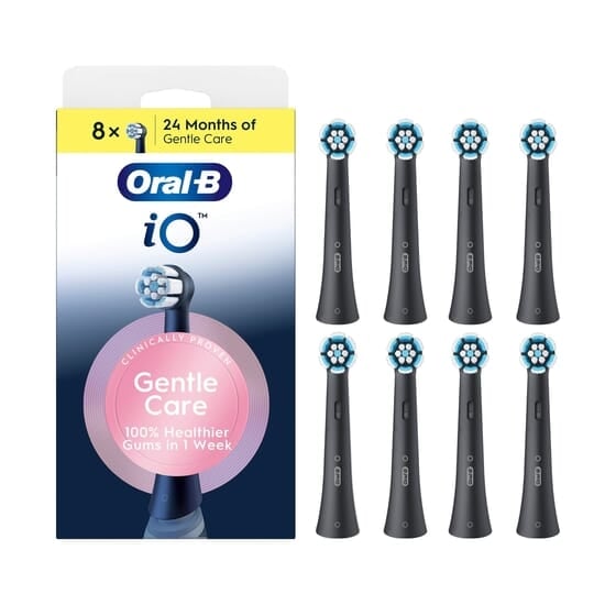 Oral-B iO Gentle Care Tandborsthuvuden Svart 8 st