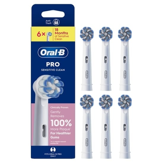 Oral-B Pro Sensitive Clean Tandborsthuvuden 6 st