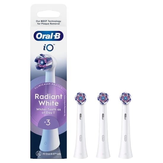 Oral-B iO Radiant White Tandborsthuvuden Vit 3 st