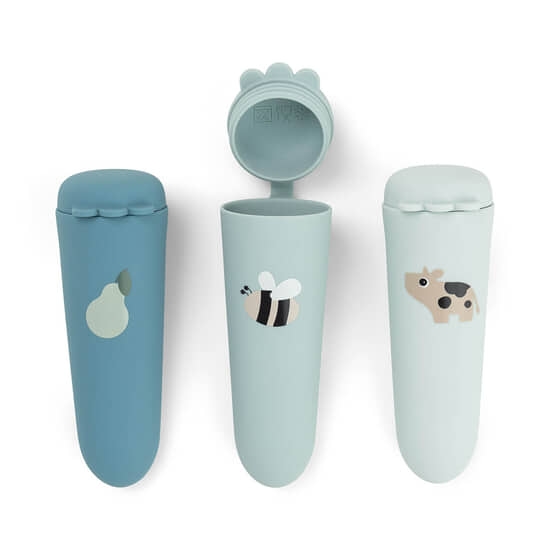 Done by Deer Silikonform Isglass Dotti Blue 3-pack