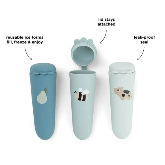 Done by Deer Silikonform Isglass Dotti Blue 3-pack