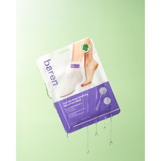 BAREN Centella Deep Soothing Ritual Foot Mask 2 st