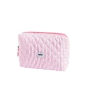 Cailap Sminkväska med rosa ränder Stor