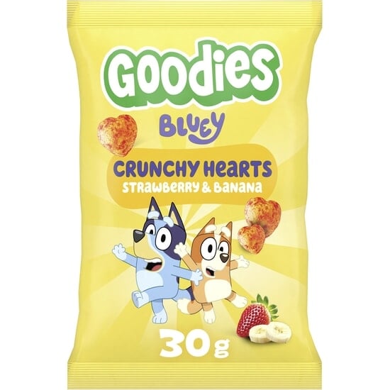 Goodies Crunchy Hearts Banan/Jordgubb 30 g