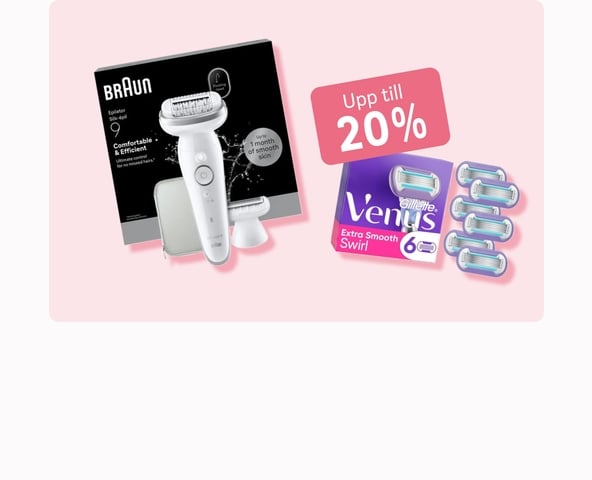 Upp till 20% på Braun & Gillette