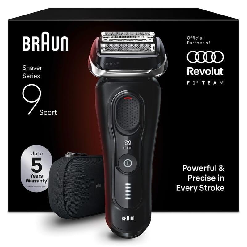Braun Series 9 Sport Rakapparat Upp till 60 min 9110s Svart