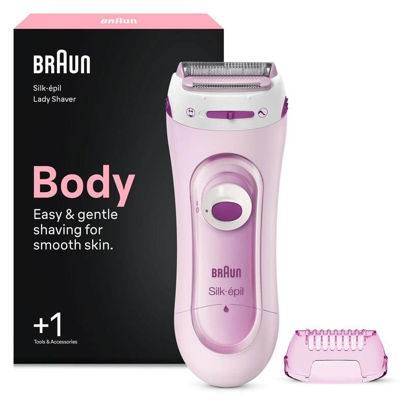 Braun Silk·épil Lady Shaver +1 tillbehör LS5100 Rosa