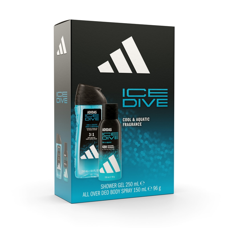 Adidas Gift Set Ice Dive Shower Gel 250 ml + Body Spray 150 ml
