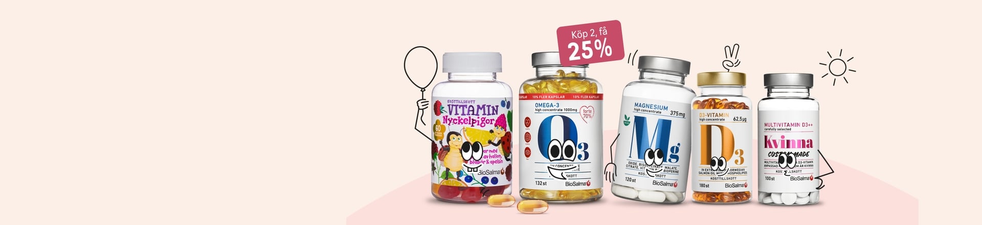 Köp 2 få 25% på BioSalma