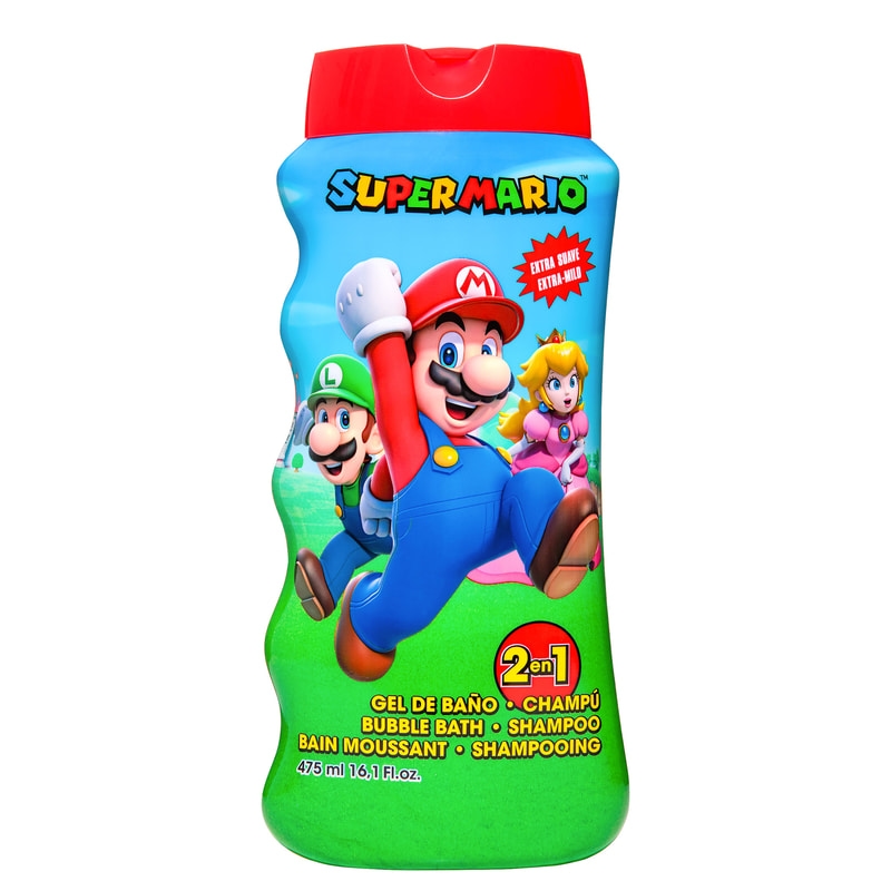 Depend Super Mario 2-in-1 Bubble Bath & Shampoo 475 ml
