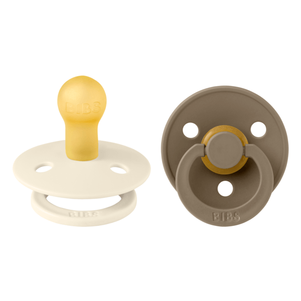 BIBS Colour Latex Size 1 Dark Oak/Ivory 2-pack