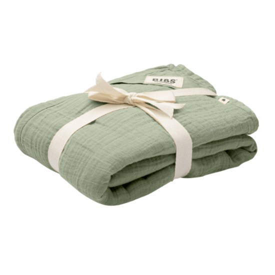 BIBS Muslin Swaddle Sage 120x120cm