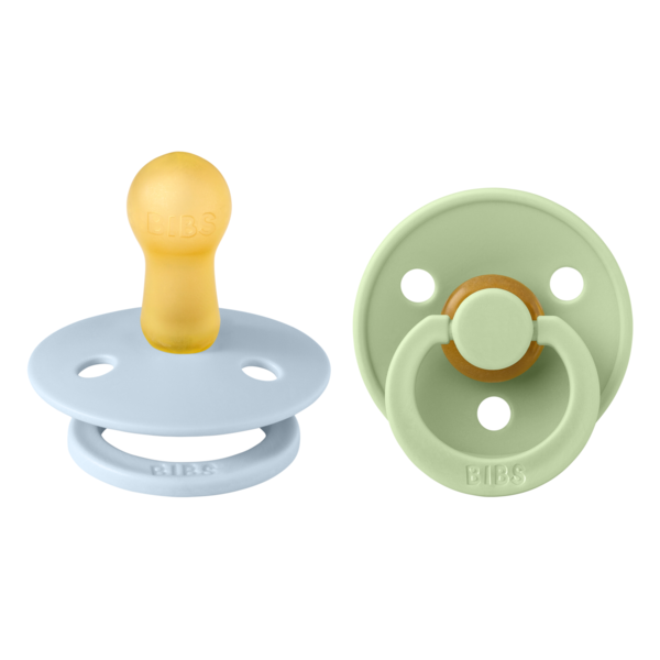BIBS Colour Latex Size 2 Baby Blue/Pistachio 2-pack