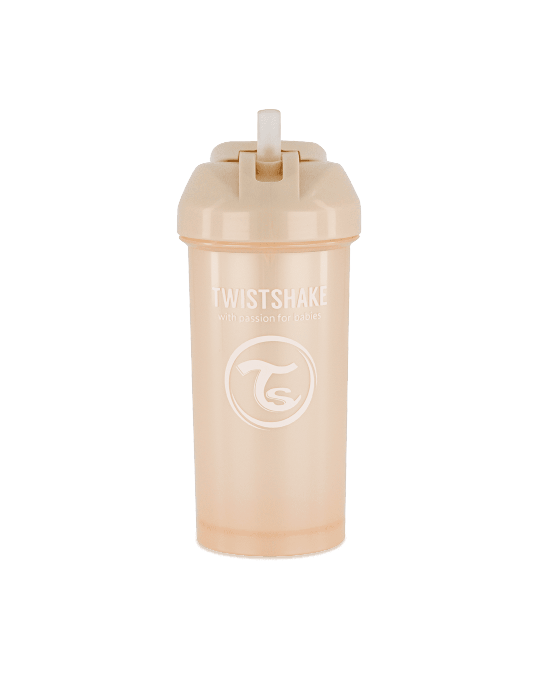 Twistshake Straw Cup Pearl Champagne 6+m 360 ml