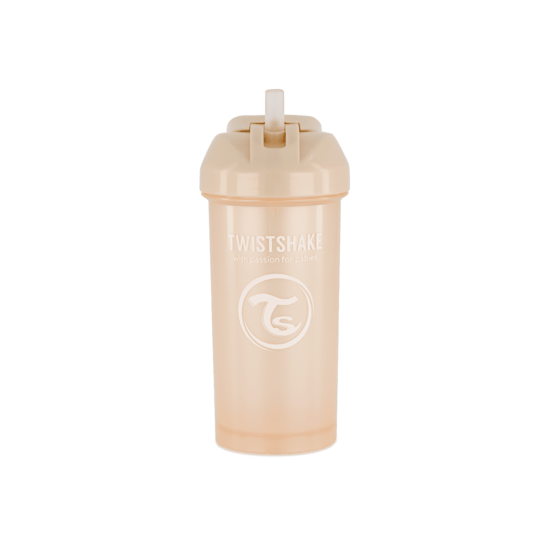 Twistshake Straw Cup Pearl Champagne 6+m 360 ml