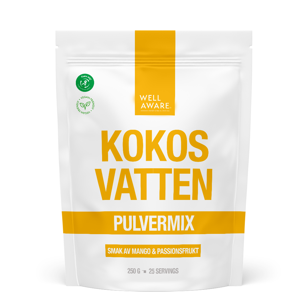 WellAware Kokosvatten Mango/Passiosfrukt 250 g