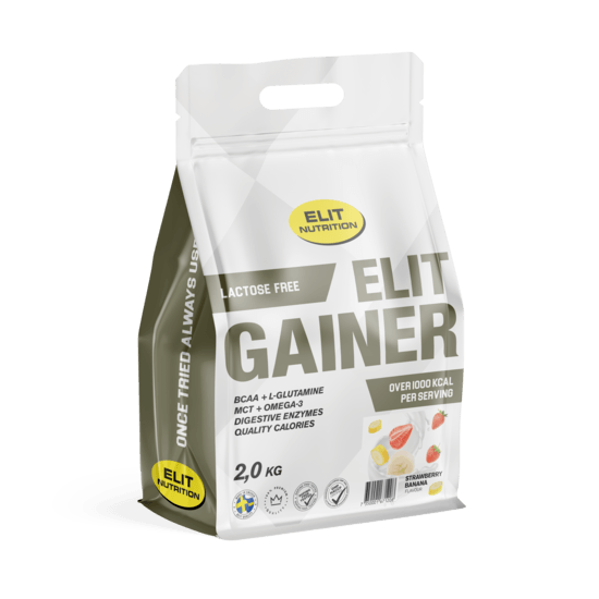Elit Nutrition Gainer Laktosfri Strawberry Banana 2,2 kg