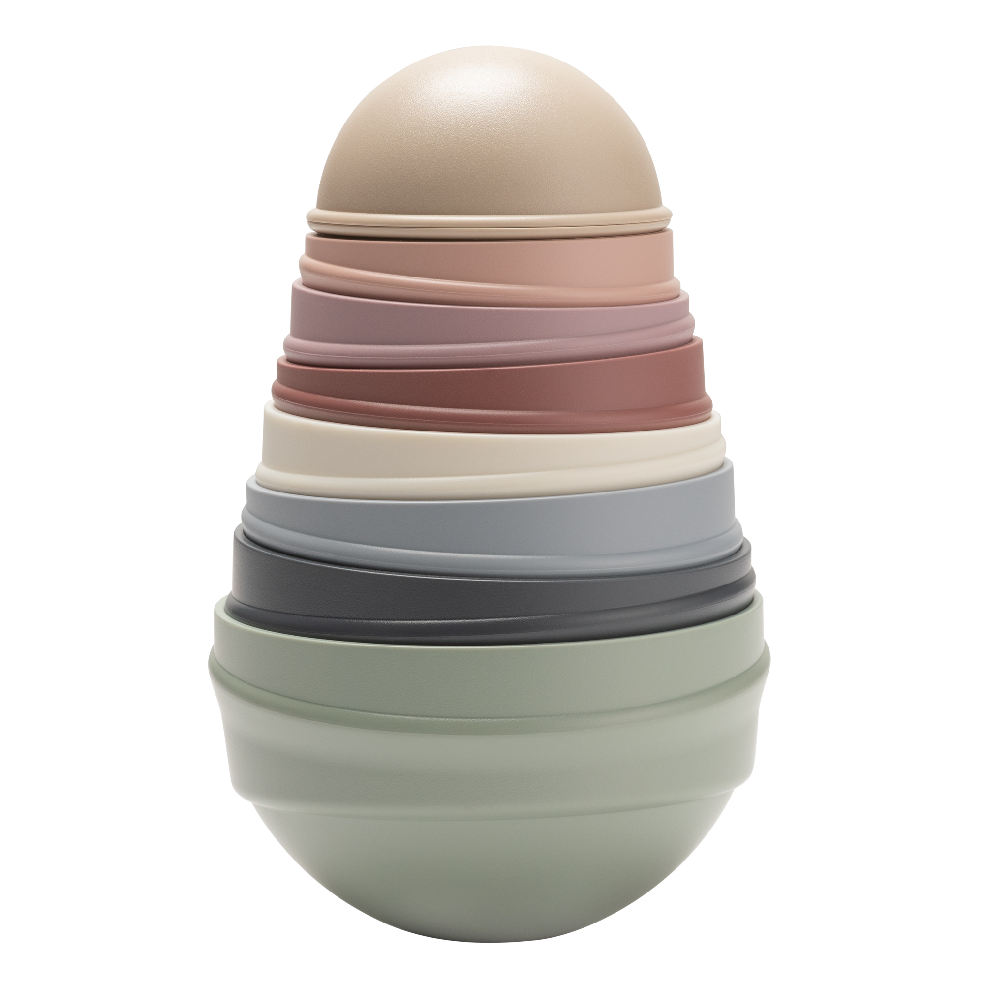BIBS Wobbly Tower Pastel Rainbow