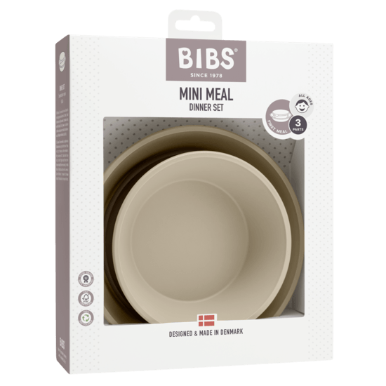 BIBS Dinner Plate Set Vanilla