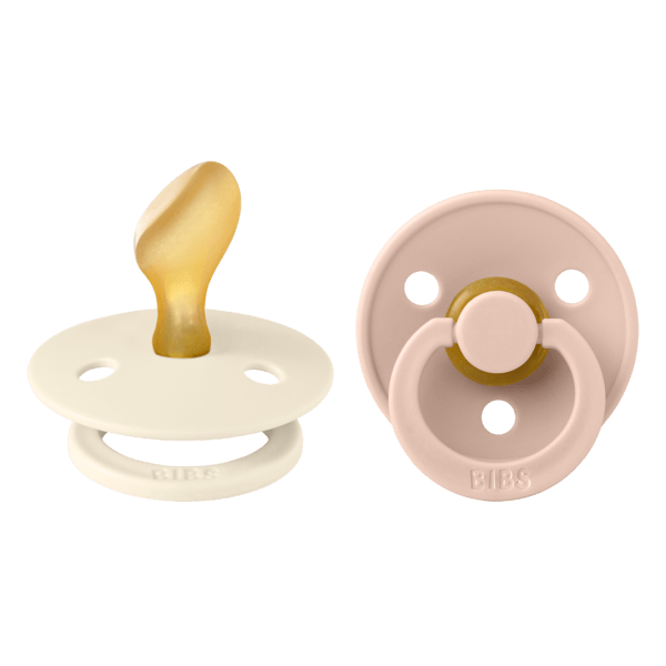 BIBS Colour Latex Size 2 Anatomical Ivory/Blush 2-pack