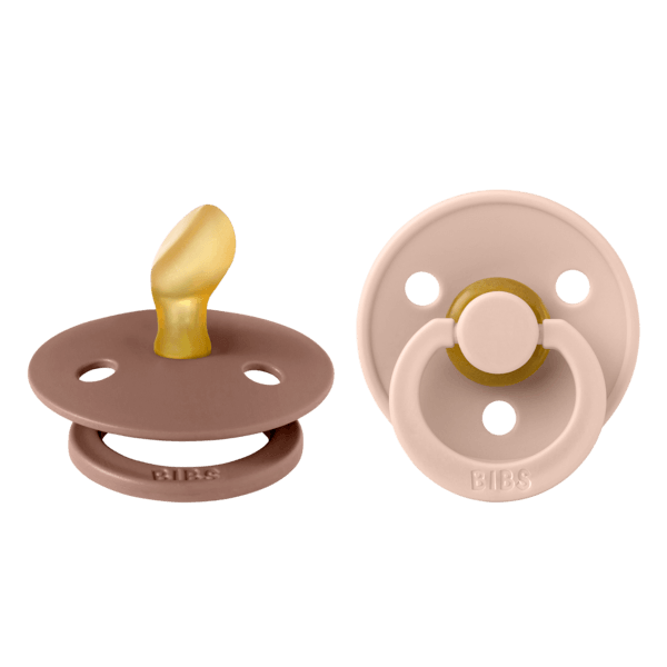 BIBS Colour Latex Size 1 Anatomical Blush/Woodchuck 2-pack