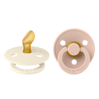 BIBS Colour Latex Anatomical Size 1 Ivory/Blush 2-pack