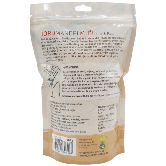 Mother Earth Jordmandelmjöl Premium ME RAW&EKO 500 g