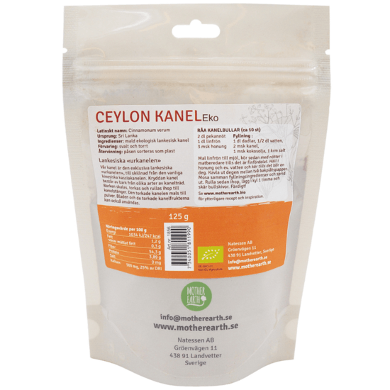 Mother Earth Kanel Ceylon Premium Mald EKO ME 125 g