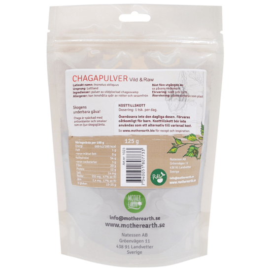Mother Earth Chagapulver ME Vild 125 g
