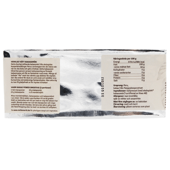 Mother Earth Kakaosmör Pangoa Premium ME RAW&EKO 350 g