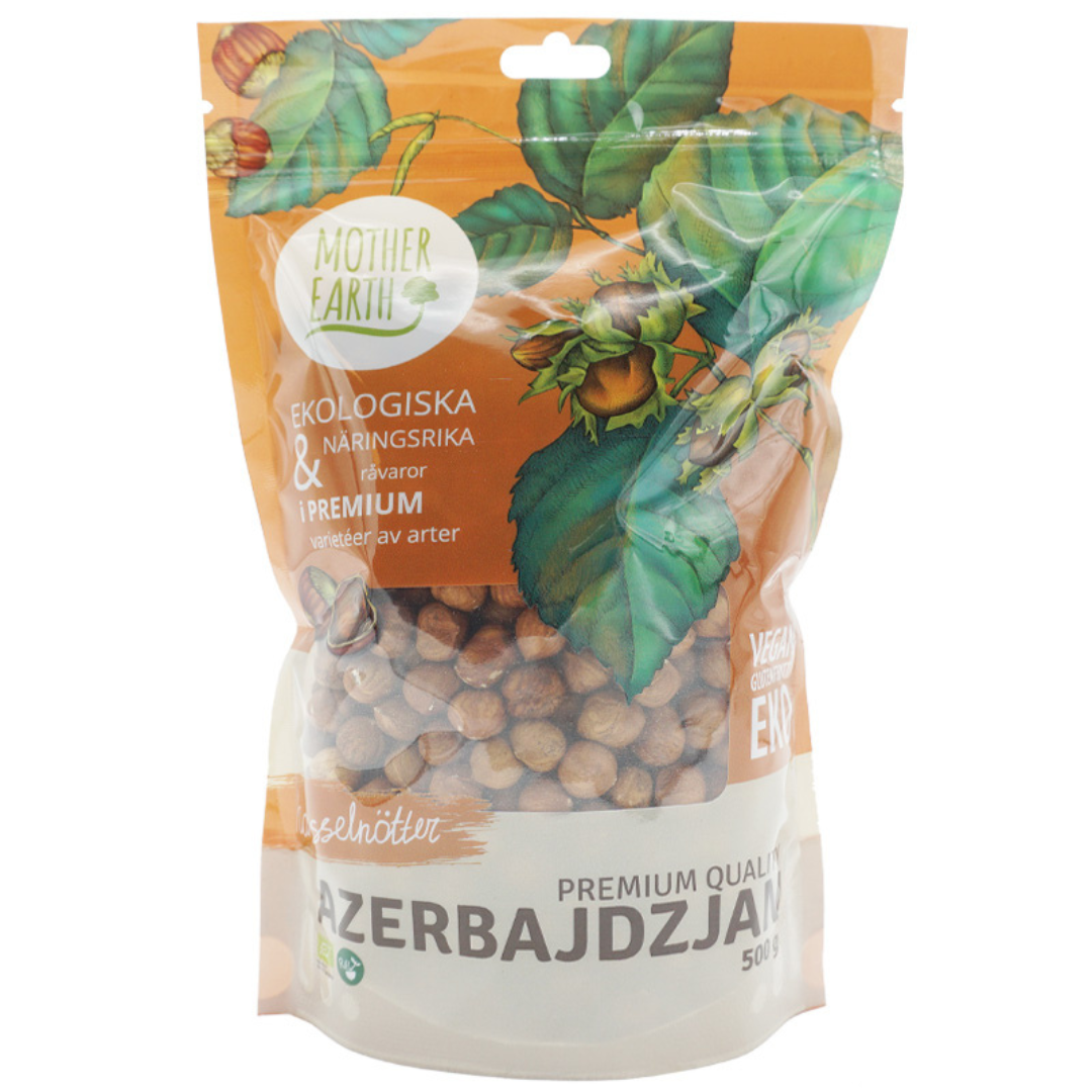 Mother Earth Hasselnötter Premium ME EKO 500 g